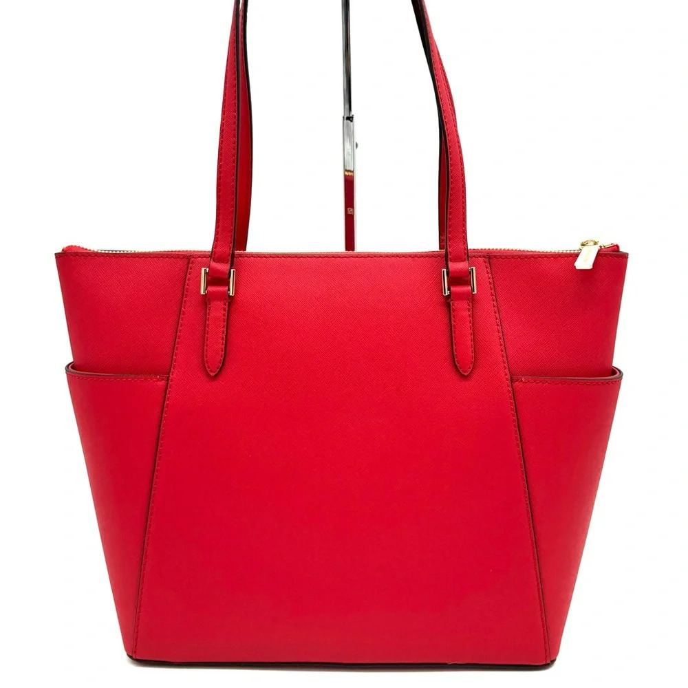 Michael Kors Large Charlotte TZ Tote Bag Bright Red - Picture 5 of 10